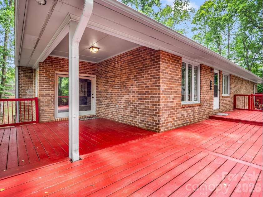 1810 Arbor Way Drive, Shelby, NC 28150.  MLS# CAR4392549, YatesRealty ID 36778. Deck is part covered and part open - great in rain or shine