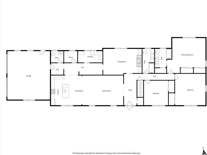 21 Hamburg Drive, Weaverville, NC 28787.  MLS# CAR4402832, YatesRealty ID 36786. Main Level Floor Plan