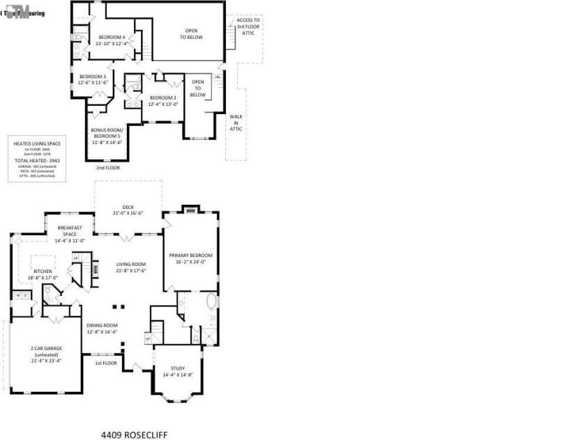 4409 Rosecliff Drive, Charlotte, NC 28277.  MLS# CAR4398424, YatesRealty ID 36824. Floor Plan 4409 Rosecliff DR