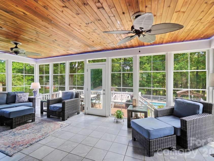 107 Mistywood Drive, Mount Holly, NC 28120.  MLS# CAR4400826, YatesRealty ID 36827. Sunroom on back