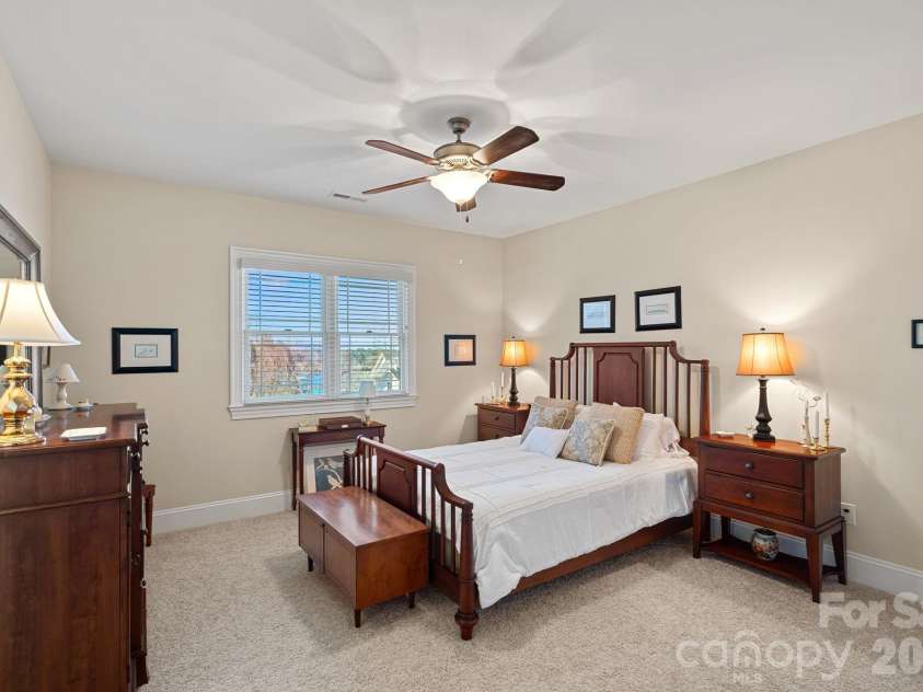 8056 Windsong Road, Denver, NC 28037.  MLS# CAR4338540, YatesRealty ID 3683. Upper guest bedroom #2 with en-suite bathroom.