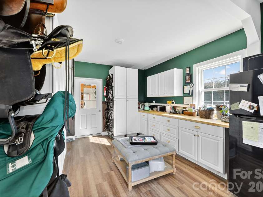 261 & 277 Bent River Farm Road, Pisgah Forest, NC 28768.  MLS# CAR4380957, YatesRealty ID 36835. Tack Room