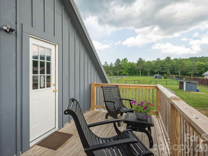 261 & 277 Bent River Farm Road, Pisgah Forest, NC 28768.  MLS# CAR4380957, YatesRealty ID 36835. Upper Level Deck