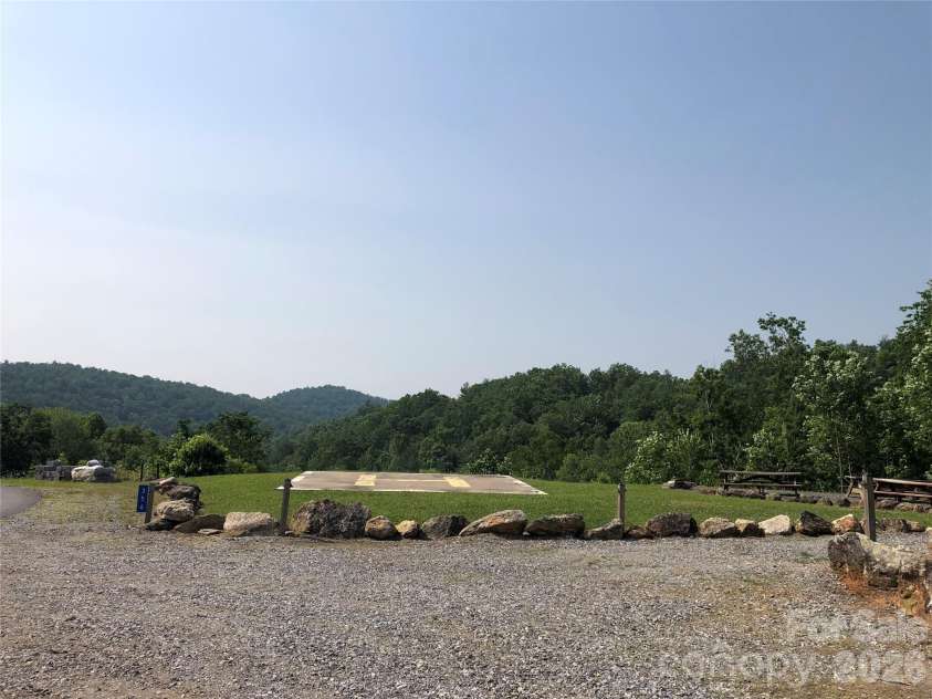 1158 Staghorn Road, Purlear, NC 28665.  MLS# CAR4343107, YatesRealty ID 3685. Helipad at the Outdoor Activity Center