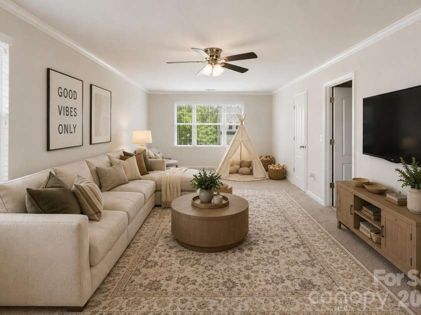 13731 Canterbury Castle Drive, Charlotte, NC 28273.  MLS# CAR4385968, YatesRealty ID 36851. Virtually Staged Playroom