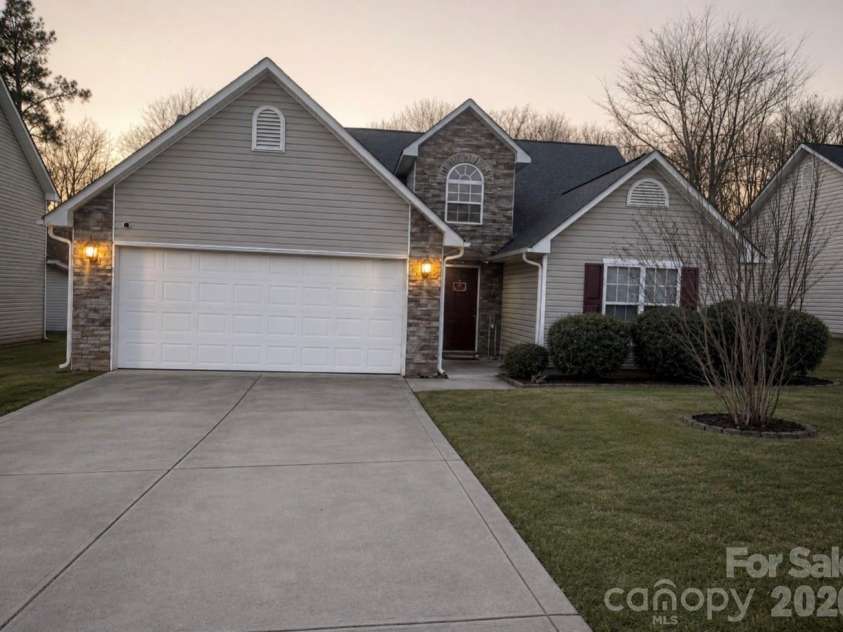 2636 Thistle Brook Drive, Concord, NC 28027.  MLS# CAR4358965, YatesRealty ID 36866. Home Exterior (Virtually Enhanced)