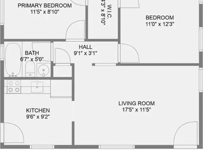 3210 Marlborough Road, Charlotte, NC 28208.  MLS# CAR4322813, YatesRealty ID 369. Floorplan