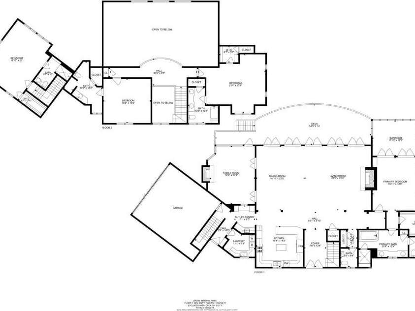 17 Sunset Trace, Highlands, NC 28741.  MLS# CAR4403993, YatesRealty ID 36901. Floor Plan, All Levels