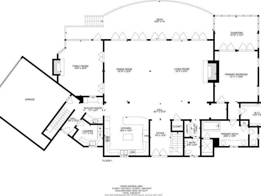 17 Sunset Trace, Highlands, NC 28741.  MLS# CAR4403993, YatesRealty ID 36901. Upper Level Floor Plan