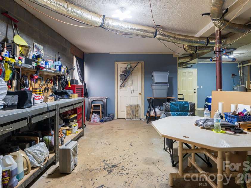 240 Taylor Circle, Granite Falls, NC 28630.  MLS# CAR4342387, YatesRealty ID 3693. Unfinished basement