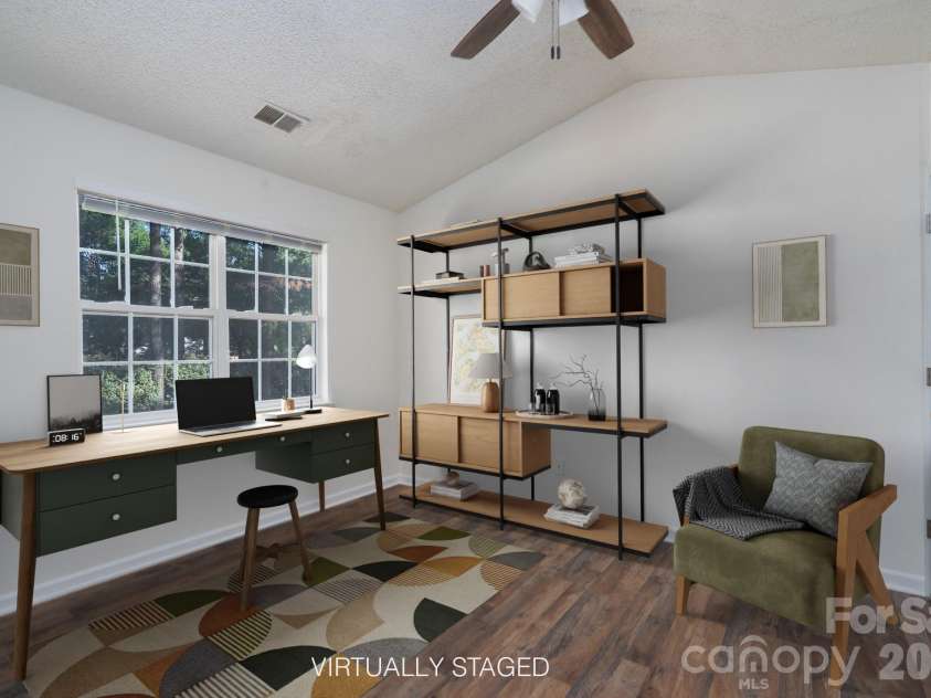 6491 Saint Bernard Way, Charlotte, NC 28269.  MLS# CAR4400216, YatesRealty ID 36939. Upstairs Bed 1 Virtual Stage