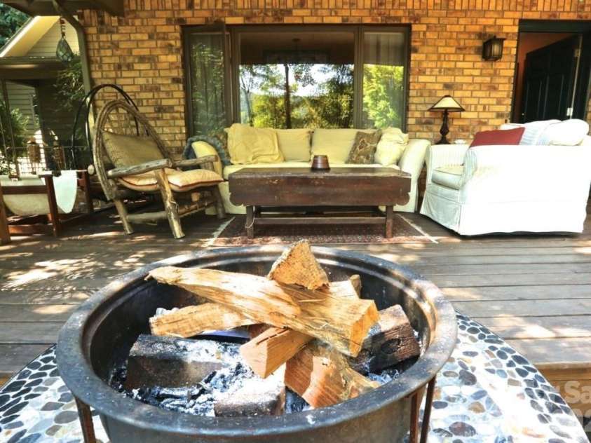 18 Rollingwood Road, Asheville, NC 28805.  MLS# CAR4401811, YatesRealty ID 36947. Firepit