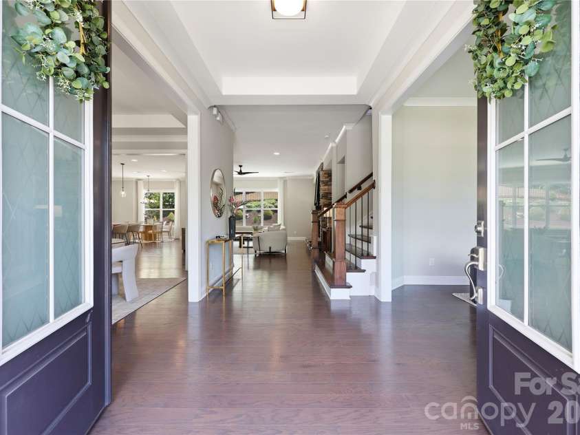 18314 Doves Crest Road, Cornelius, NC 28031.  MLS# CAR4397375, YatesRealty ID 36956. Double door entry