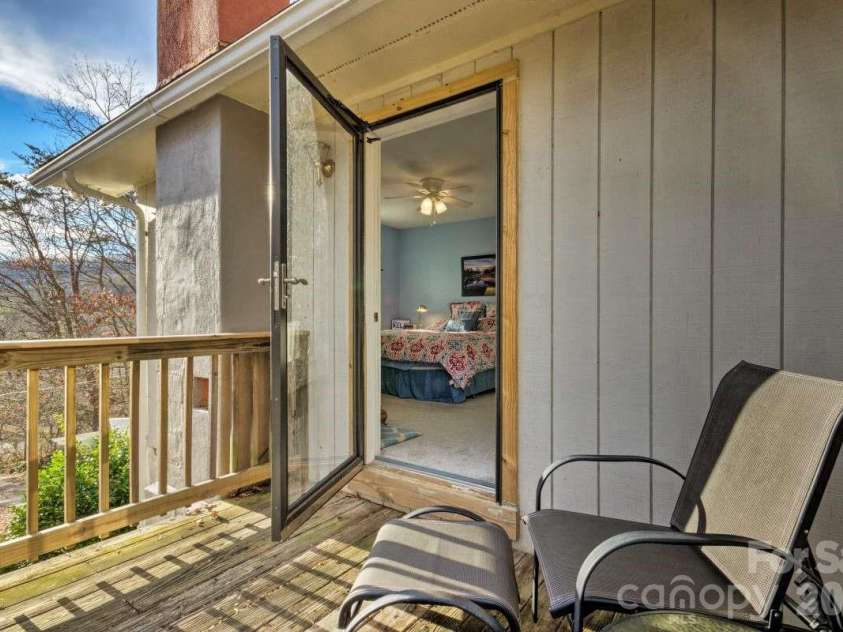 95 Walker Cove Road, Black Mountain, NC 28711.  MLS# CAR4385483, YatesRealty ID 36958. Private Deck for Primary Bedroom