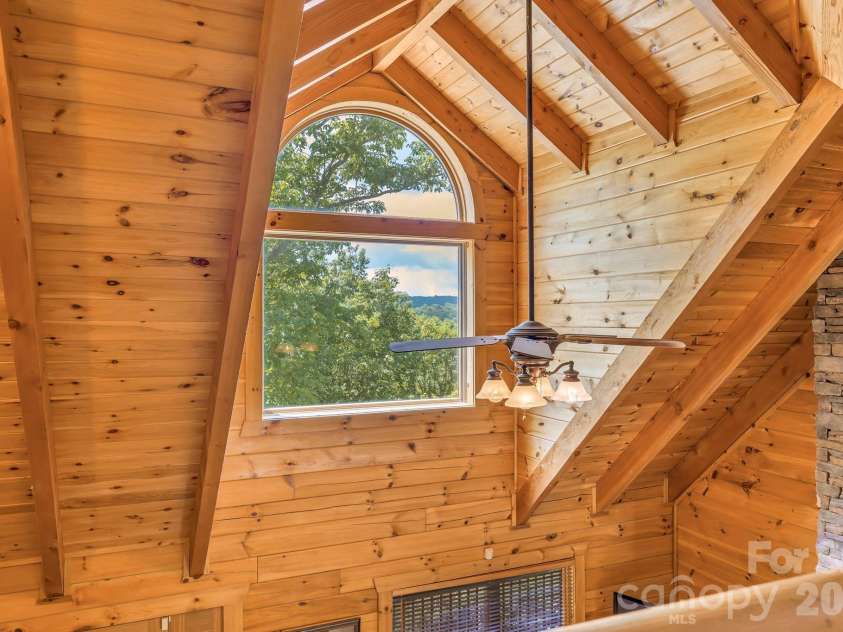328 Nile Park Drive, Blowing Rock, NC 28605.  MLS# CAR4388511, YatesRealty ID 36961. View from upper-level loft!