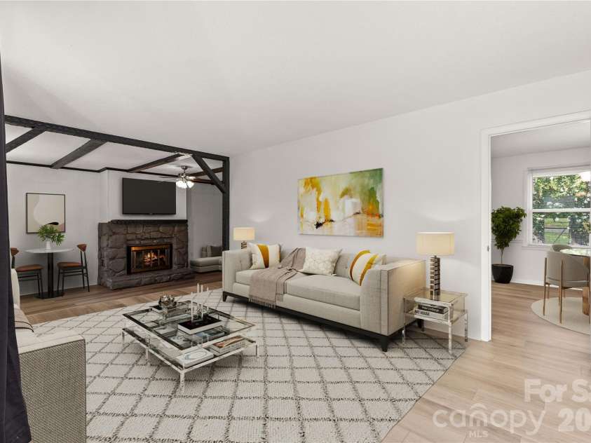 755 Emorywood Lane, Rock Hill, SC 29730.  MLS# CAR4391462, YatesRealty ID 36968. Virtually staged living room