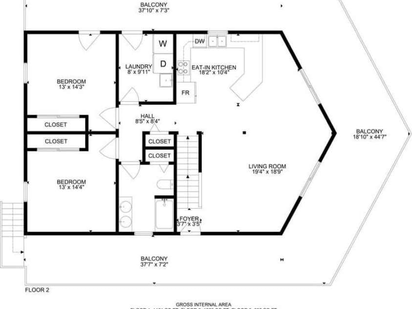 4435 Flat Mountain Road, Highlands, NC 28741.  MLS# CAR4402768, YatesRealty ID 36981. Floor Plan - Main Level