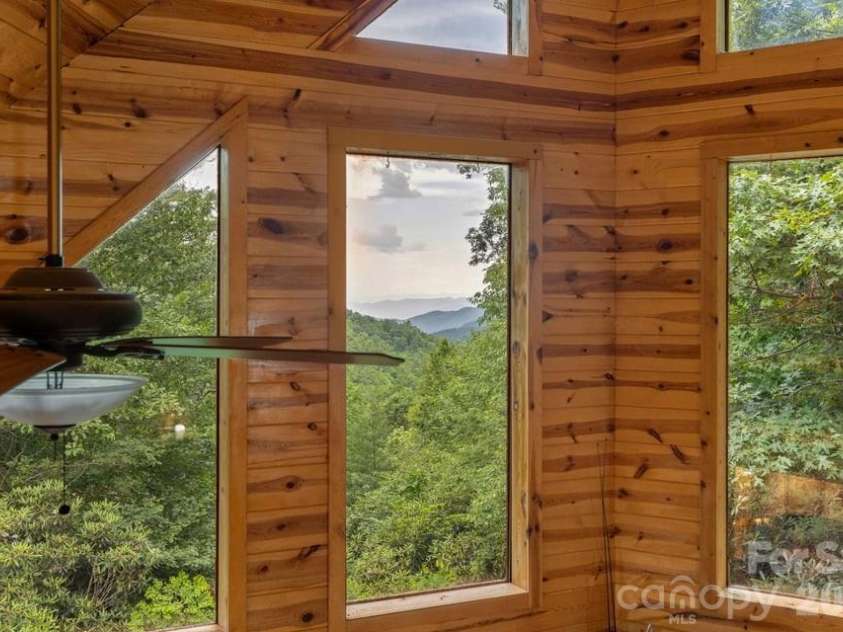 4435 Flat Mountain Road, Highlands, NC 28741.  MLS# CAR4402768, YatesRealty ID 36981. View from the Loft