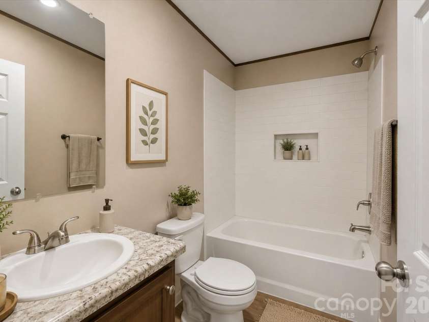 135 Jack Taylor Road, Marion, NC 28752.  MLS# CAR4399296, YatesRealty ID 37006. Virtually staged 2nd bathroom