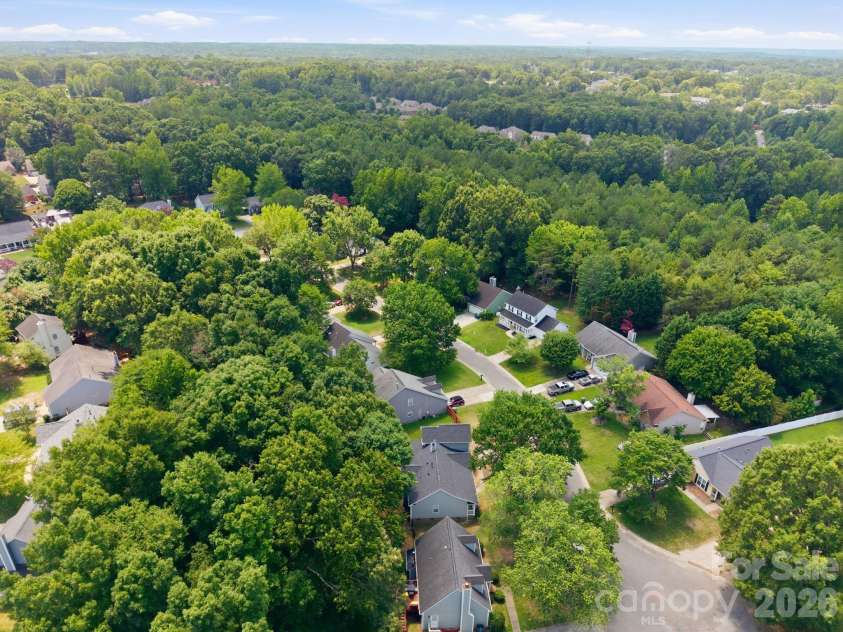 8313 Houndstooth Drive, Charlotte, NC 28227.  MLS# CAR4401386, YatesRealty ID 37018. Arial