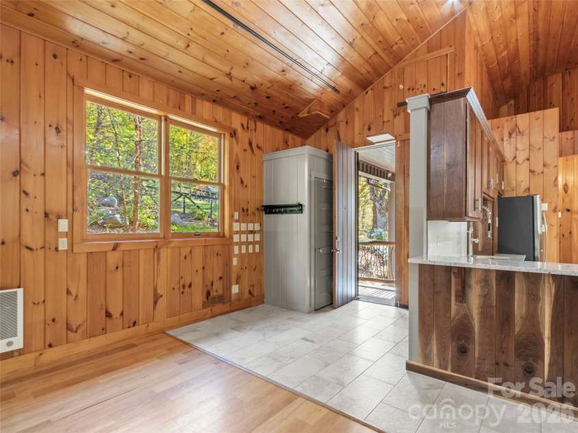 191 Fork Road, Burnsville, NC 28714.  MLS# CAR4355086, YatesRealty ID 37045. Guest house entry