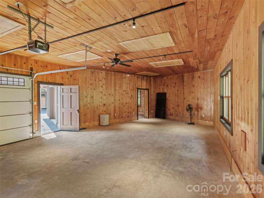 191 Fork Road, Burnsville, NC 28714.  MLS# CAR4355086, YatesRealty ID 37045. Upper garage interior