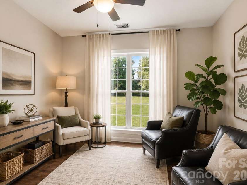 8021 Pelorus Lane, Charlotte, NC 28269.  MLS# CAR4394825, YatesRealty ID 37050. 1st floor office with double doors