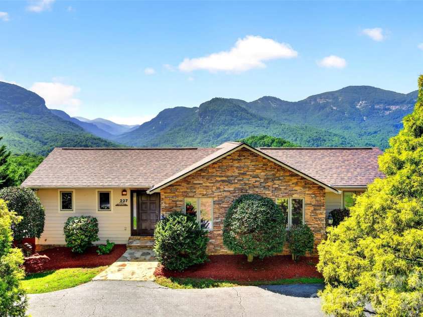227 Sidney Lanier Drive, Lake Lure, NC 28746.  MLS# CAR4400110, YatesRealty ID 37052. Million $ views!