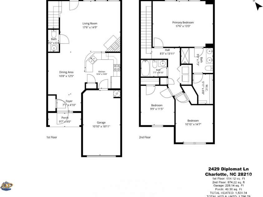 2429 Diplomat Lane, Charlotte, NC 28210.  MLS# CAR4404417, YatesRealty ID 37056. 