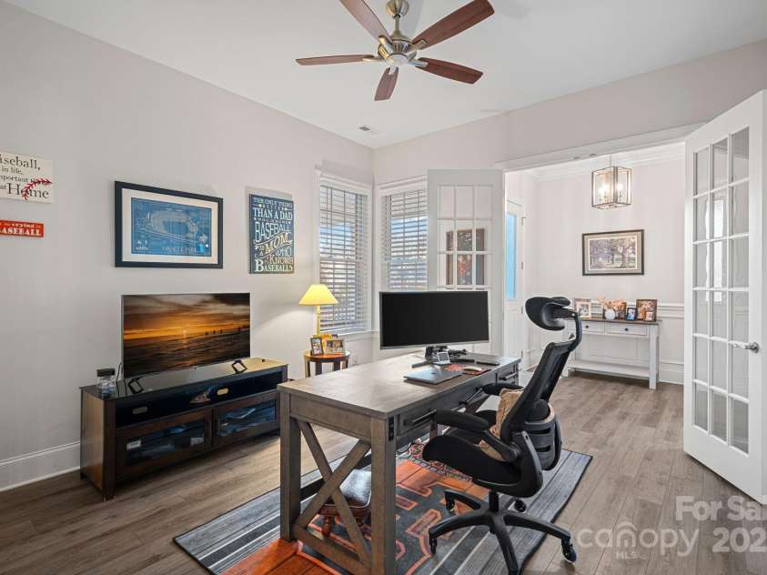 14007 Cameryn Elise Drive, Cornelius, NC 28031.  MLS# CAR4224738, YatesRealty ID 3706. The office/third bedroom option has windows and French doors