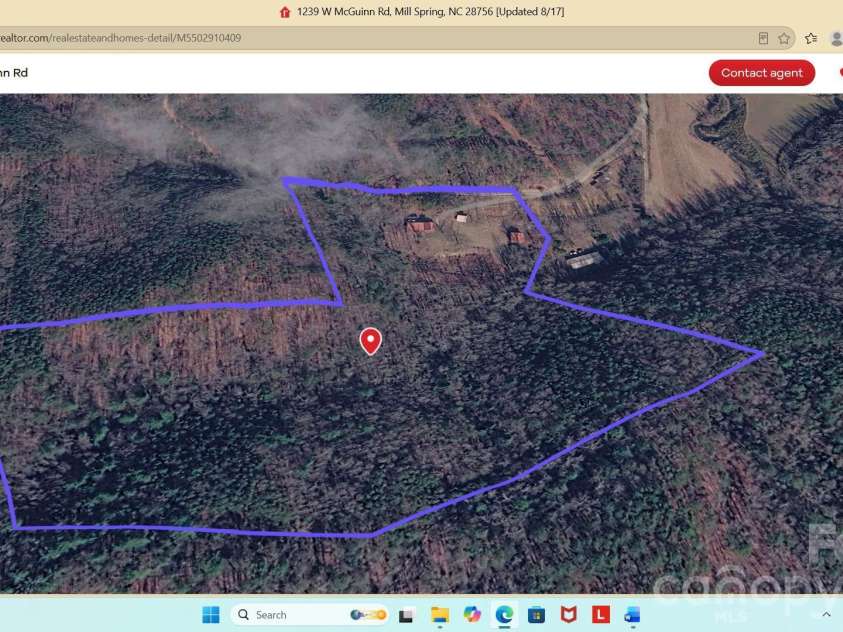 1239 McGuinn Road, Mill Spring, NC 28756.  MLS# CAR4387532, YatesRealty ID 37073. 