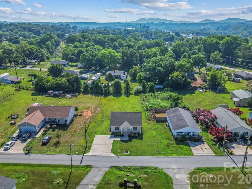 112 Elm Street, Morganton, NC 28655.  MLS# CAR4400689, YatesRealty ID 37117. Ariel View