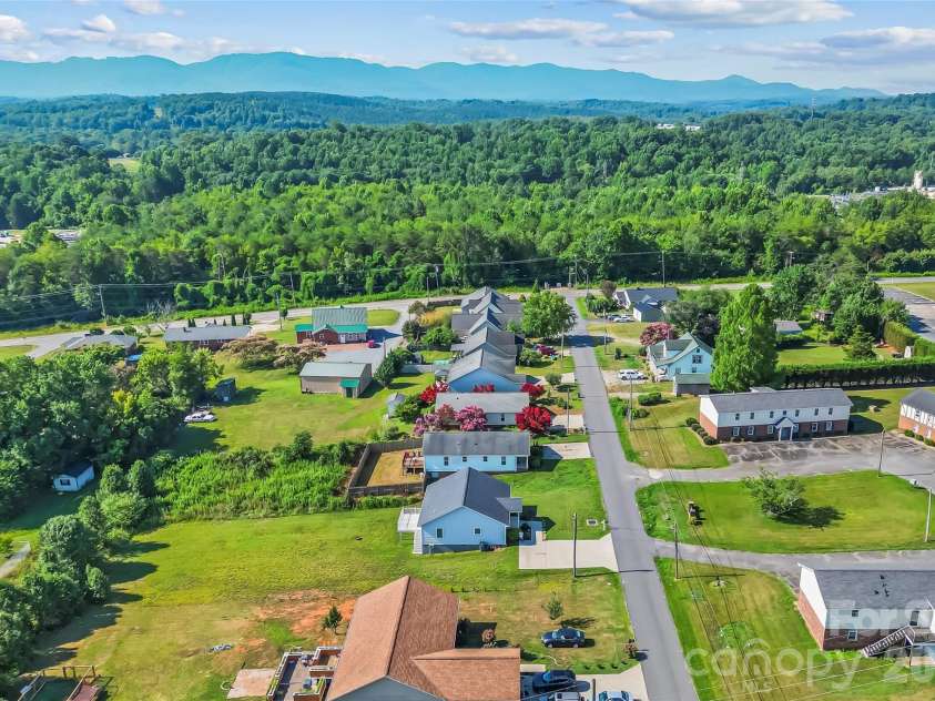 112 Elm Street, Morganton, NC 28655.  MLS# CAR4400689, YatesRealty ID 37117. Ariel View