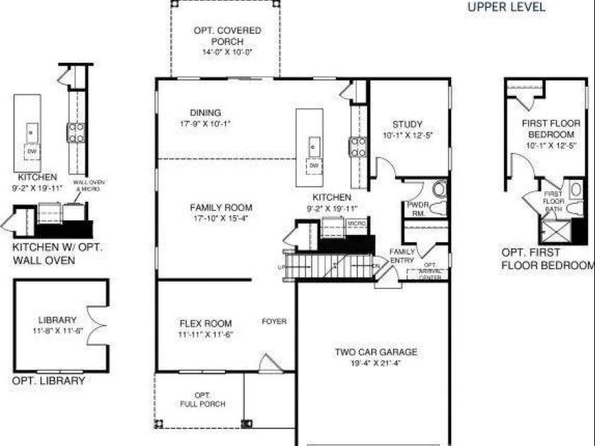 2052 Rylan Way, Charlotte, NC 28216.  MLS# CAR4399831, YatesRealty ID 37119. Hudson Floor plan main level