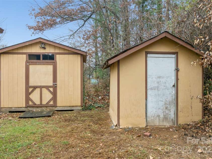 1126 Old US 70 Highway, Black Mountain, NC 28711.  MLS# CAR4326543, YatesRealty ID 3713. Storage sheds