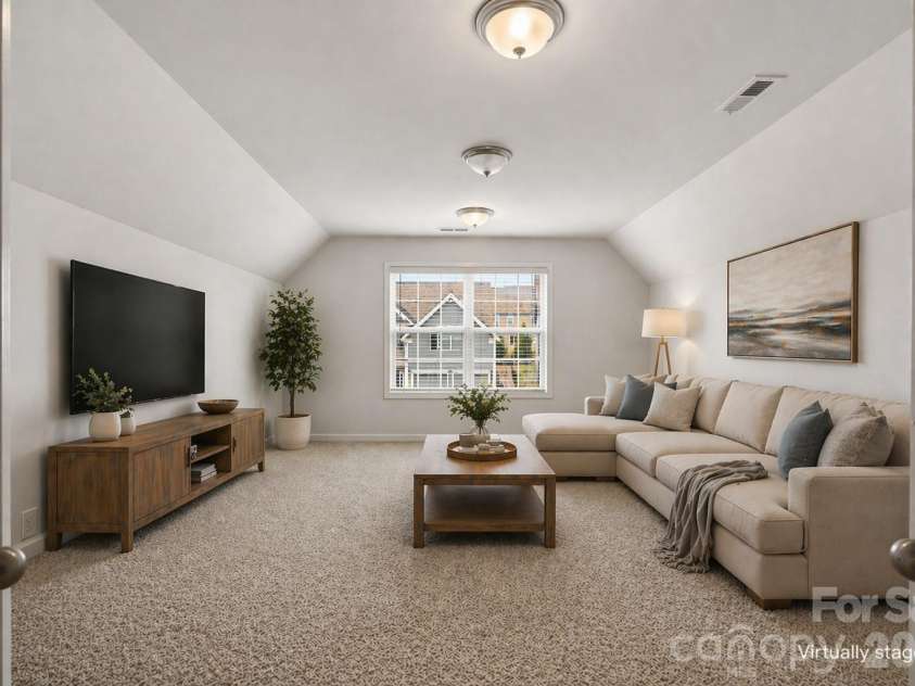 3025 Burnello Court, Iron Station, NC 28080.  MLS# CAR4356775, YatesRealty ID 3714. Bonus room or guest bedroom 5 - virtually staged.