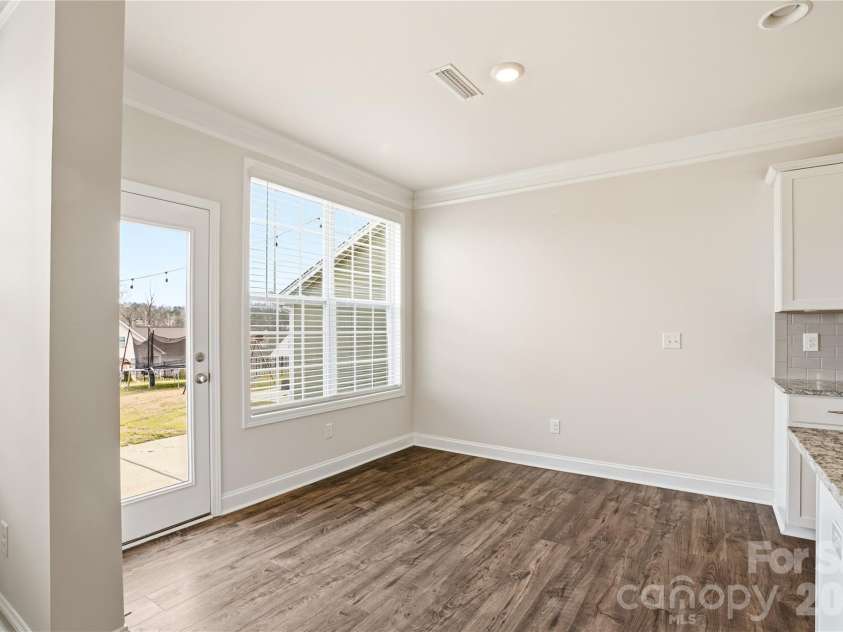 3025 Burnello Court, Iron Station, NC 28080.  MLS# CAR4356775, YatesRealty ID 3714. Breakfast area
