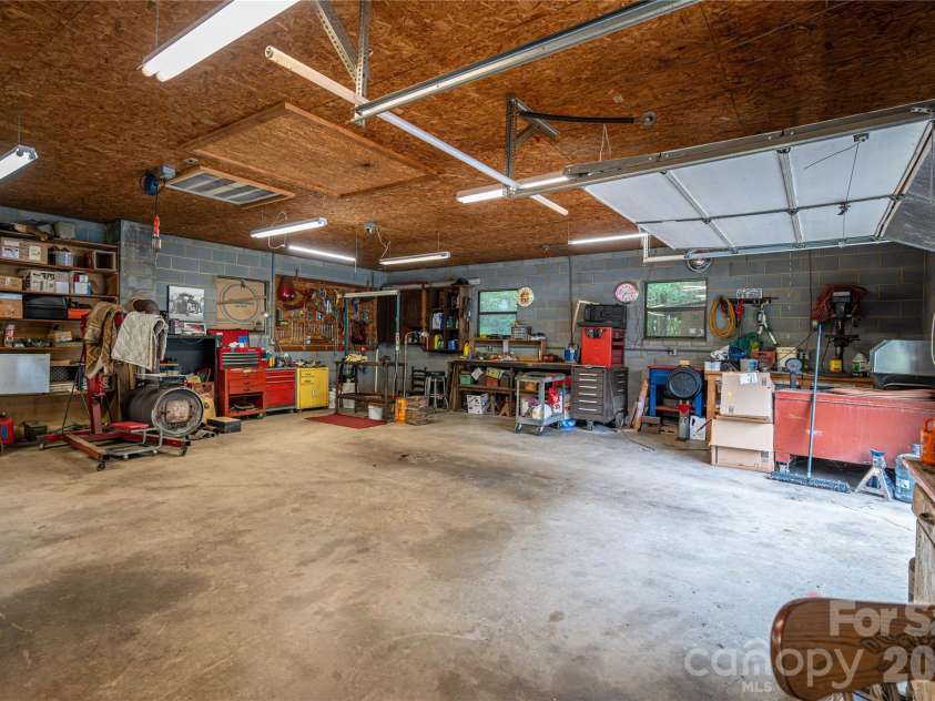 3323 Sadler Road, Alexis, NC 28006.  MLS# CAR4403471, YatesRealty ID 37191. Interior of workshop