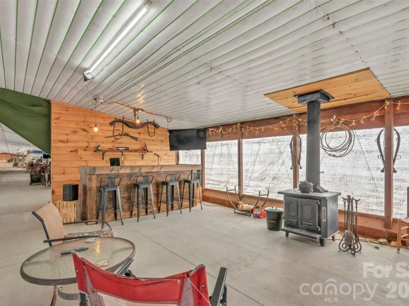 1791B Westbrook Road, Edgemoor, SC 29712.  MLS# CAR4356925, YatesRealty ID 3720. Barn entertainment area