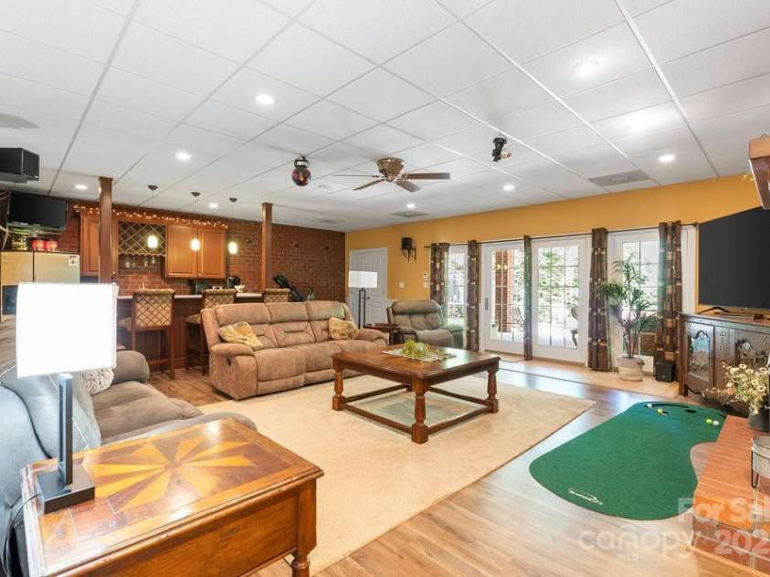 134 Brightmore Circle, Rutherfordton, NC 28139.  MLS# CAR4300991, YatesRealty ID 3721. Basement living room