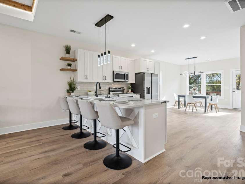 712 Jackson Terrace, Concord, NC 28027.  MLS# CAR4404681, YatesRealty ID 37214. Kitchen (Representative Image)