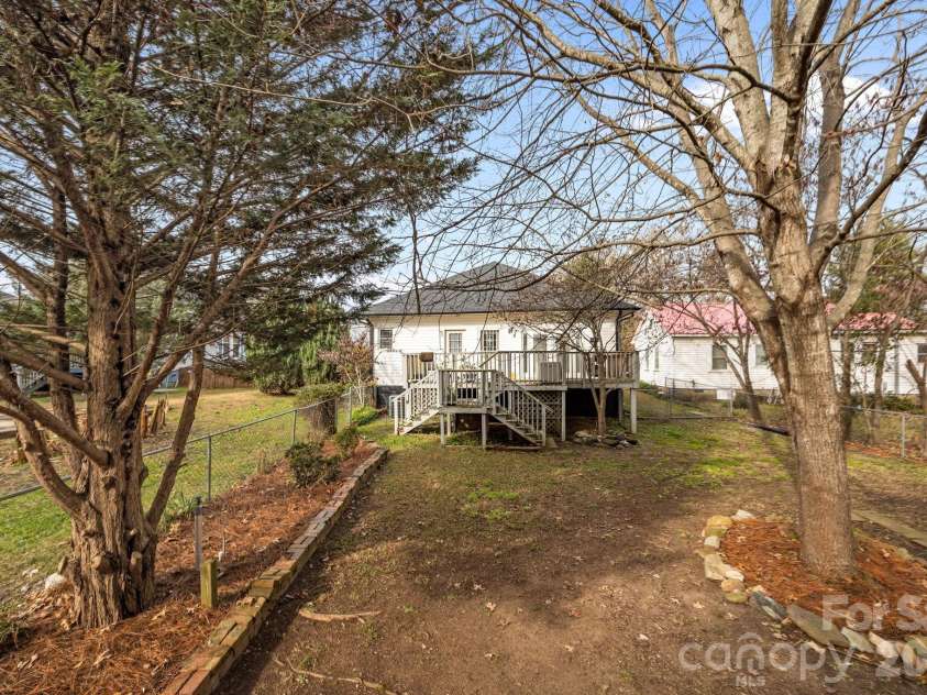 1223 Lafayette Street, Shelby, NC 28152.  MLS# CAR4373858, YatesRealty ID 3727. Lots of room in the backyard for flowers and gardening.
