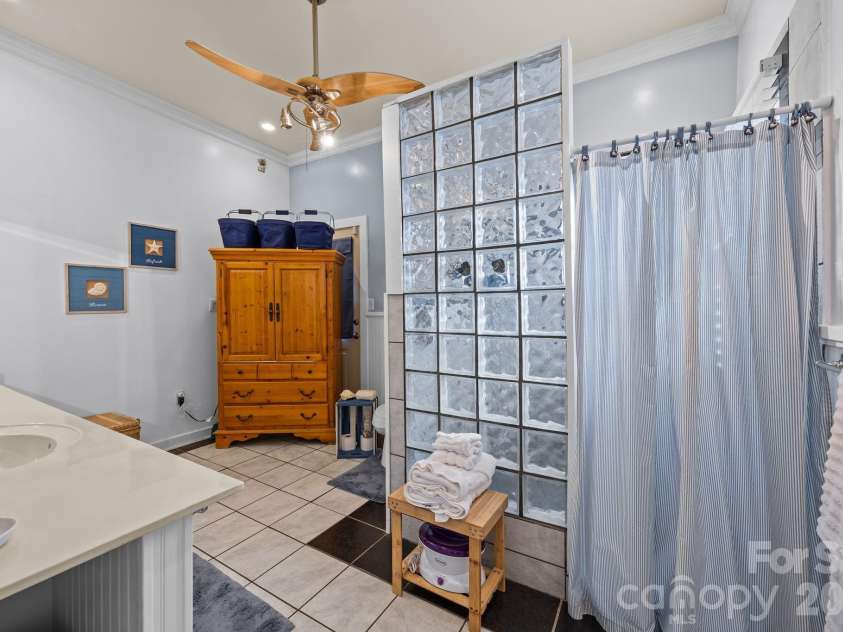 1223 Lafayette Street, Shelby, NC 28152.  MLS# CAR4373858, YatesRealty ID 3727. Oversized Primary Bathroom with large walk-in shower