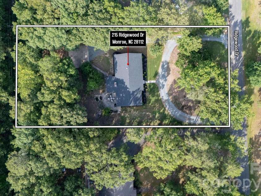 215 Ridgewood Drive, Monroe, NC 28112.  MLS# CAR4401158, YatesRealty ID 37289. 