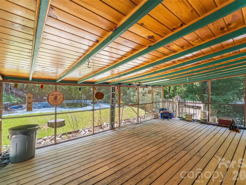 32 Swanns View Drive, Marion, NC 28752.  MLS# CAR4398128, YatesRealty ID 37311. Back patio area