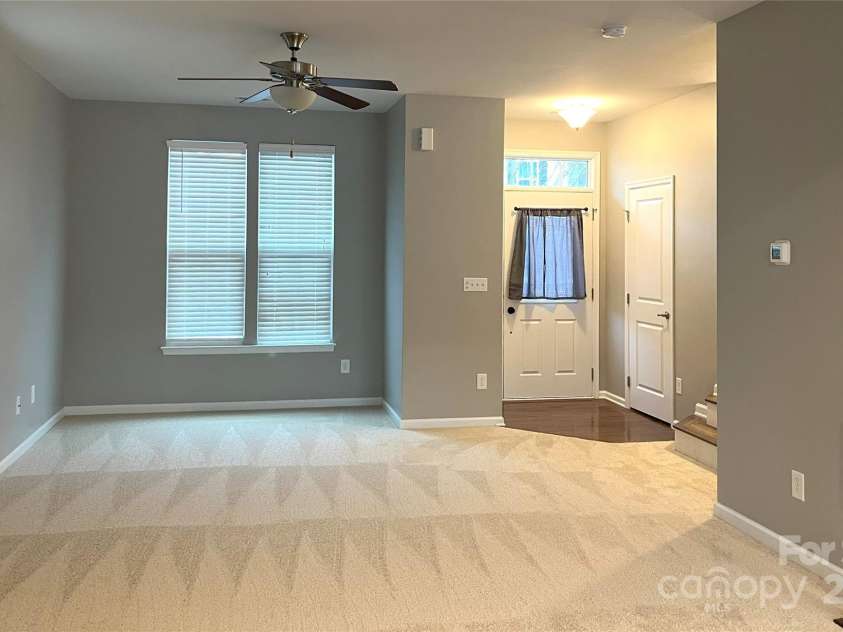 11724 Blessington Road, Huntersville, NC 28978.  MLS# CAR4220282, YatesRealty ID 3732. Main Level Living Area and Front Entrance