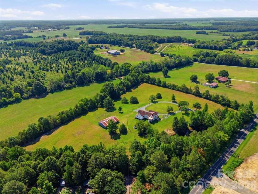 1506 Sandy Ridge Road, Monroe, NC 28112.  MLS# CAR4400348, YatesRealty ID 37346. Property - Aerial