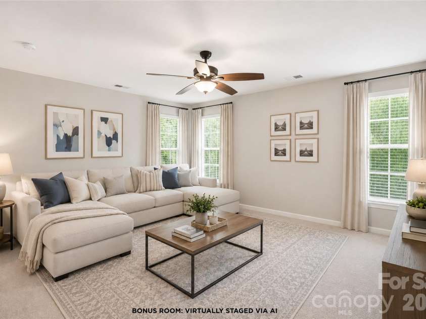 436 Harvest Terrace, Clover, SC 29710.  MLS# CAR4395741, YatesRealty ID 37347. Bonus Room - Virtually Staged