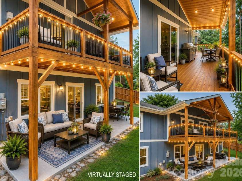 34 Aster Ridge Drive, Waynesville, NC 28786.  MLS# CAR4399718, YatesRealty ID 37351. Virtually staged evening.