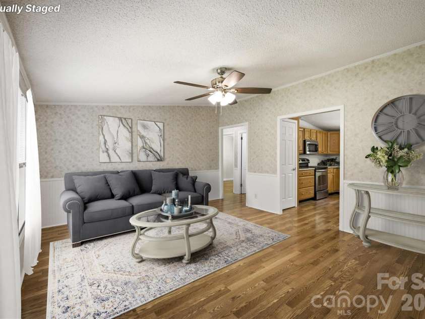 1130 Cedar Creek Drive, Morganton, NC 28655.  MLS# CAR4402408, YatesRealty ID 37356. Living Room - Virtually Staged